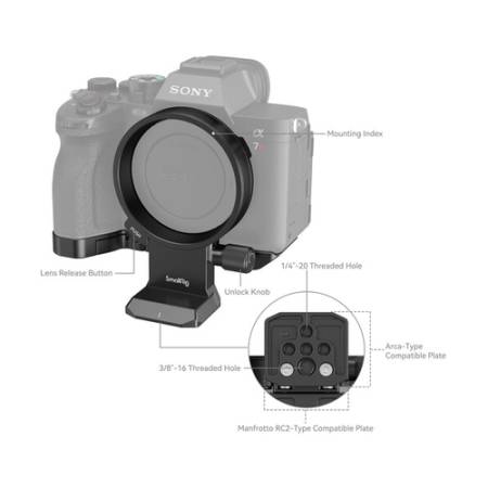 SmallRig 4148 - obrotowa płyta montażowa poziom-pion, zestaw do Sony A7 IV, A7 RIV/V, A7 SIII