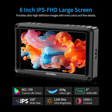Feelworld FW568 PRO - monitor podglądowy 6