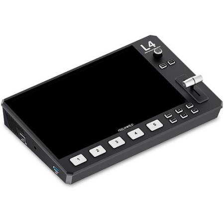 Feelworld L4 - mixer video do livestreamingu, monitor LCD 10.1